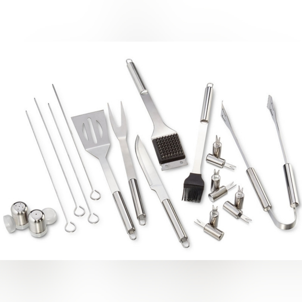 TOOLS OF THE TRADE 21-Piece Barbecue Tool Set Stainless Steel BRAND NEW